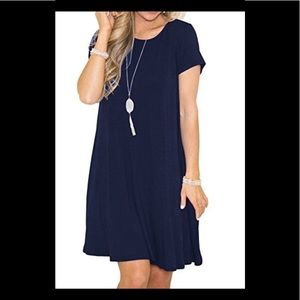🌺 SALE 2/$12 3/$15 Navy Blue Comfy dress